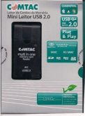 Mini Leitor de Cartões USB 2.0 - COMTAC 9139